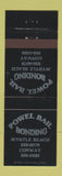 Matchbook Cover - Powel Bail Bonds Myrtle Beach Conway SC