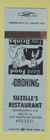 Matchbook Cover - Suzelle's Restaurant Somersworth NH