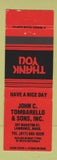 Matchbook Cover - John C Tombarello Sons Waste Materials Lawrence MA