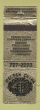 Matchbook Cover - Golden China Chinese Restaurant Erlanger KY