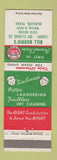 Matchbook Cover - Bill Burris's Dry Cleaners McAllen TX