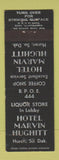Matchbook Cover - Hotel Marvin Hughitt Huron SD