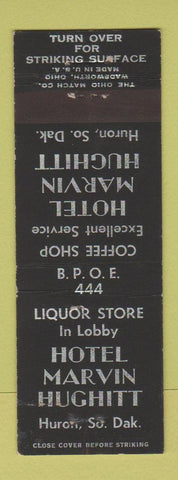 Matchbook Cover - Hotel Marvin Hughitt Huron SD
