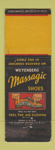 Matchbook Cover - Weyenberg Massagic Shoes WEAR
