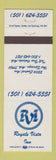 Matchbook Cover - Royal Vista Inn Hot Springs AR