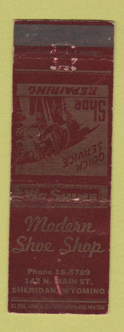 Matchbook Cover - Modern Shoe Shop Sheridan WY WORN