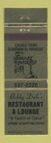 Matchbook Cover - Bobby Dale's Restaurant Lounge Latrobe PA