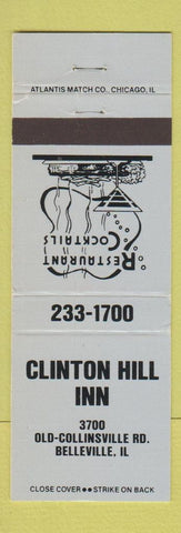 Matchbook Cover - Clinton Hill Inn Belleville IL BLUE