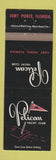 Matchbook Cover - Pelican Yacht Club Fort Pierce FL