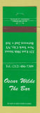 Matchbook Cover - Oscar Wilde Bar New York City