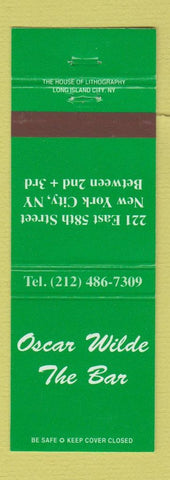 Matchbook Cover - Oscar Wilde Bar New York City