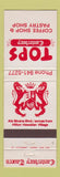 Matchbook Cover - Tops Canterbury Coffee Shop Honolulu Hawaii