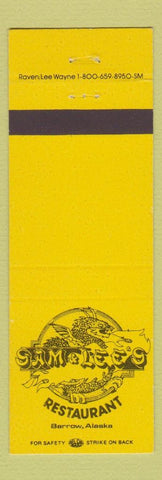 Matchbook Cover - Sam & Lee's Chinese Restaurant Barrow AK