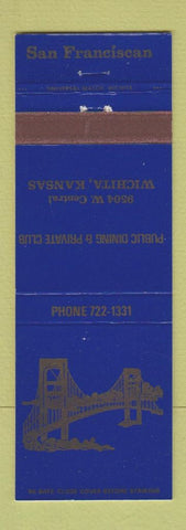 Matchbook Cover - San Franciscan Restaurant Wichita KS