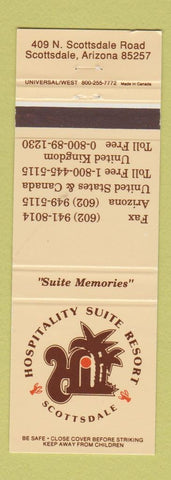 Matchbook Cover - Hospitality Suite Resort Scottsdale AZ
