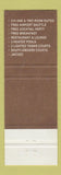 Matchbook Cover - Hospitality Suite Resort Scottsdale AZ