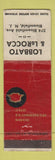 Matchbook Cover - Florsheim Shoes Lobbato LaRocca Bloomfield NJ WORN