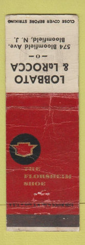 Matchbook Cover - Florsheim Shoes Lobbato LaRocca Bloomfield NJ WORN