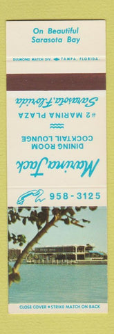 Matchbook Cover - Marina Jack Restaurant Sarasota FL SAMPLE
