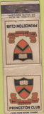 Matchbook Cover - Princeton Club WEAR