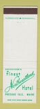 Matchbook Cover - Northeastland Hotel Presque Isle ME