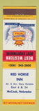 Matchbook Cover - Red Horse Inn McCook NE Best Western