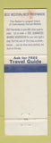 Matchbook Cover - Red Horse Inn McCook NE Best Western