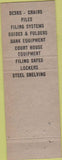 Matchbook Cover - Keith Safe Co Denver CO shelves filing systems