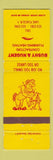 Matchbook Cover - Bush & Nugent Contractors Plumbing Heating Lake Placid NY