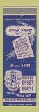 Matchbook Cover - Hotel Essex House Newark NJ