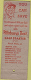 Matchbook Cover - Pillsbury Feeds CJ Ramsden WORN