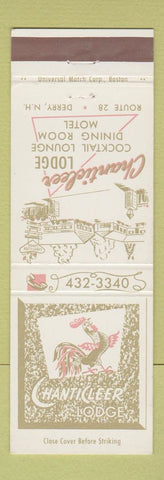Matchbook Cover - Ghanticleer Lodge Derry NH