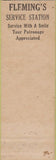 Matchbook Cover - Flemings service oil gas Denver CO Standard