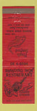 Matchbook Cover - Branding Iron Restaurant San Antonio TX