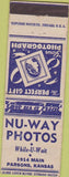 Matchbook Cover - Nu Way Photos Parsons KS girlie