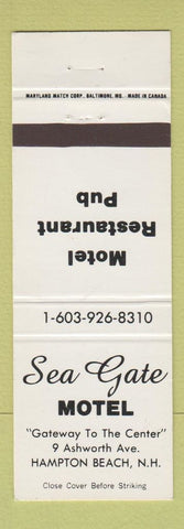 Matchbook Cover - Sea Gate Motel Hampton Beach NH