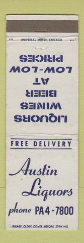 Matchbook Cover - Austin Liquors