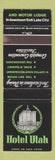 Matchbook Cover - Hotel Utah Salt Lake City UT WEAR