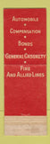 Matchbook Cover - Andres Insurance Agency Bryan OH