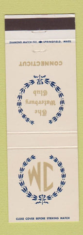Matchbook Cover - Waterbury Club CT