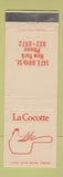 Matchbook Cover - La Cocotte New York City