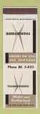 Matchbook Cover - Thunderbird Motel Restaurant Portland OR