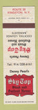 Matchbook Cover - Sky Top Steak Seafood House Kingston NY
