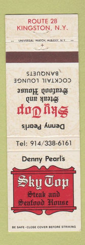 Matchbook Cover - Sky Top Steak Seafood House Kingston NY