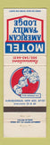 Matchbook Cover - Motel American Family Lodge Albuquerque NM