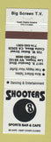 Matchbook Cover - Shooters Bar Cafe billiards Costa Mesa CA Las Vegas NV