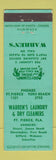 Matchbook Cover - Warren's Laundry Dry Cleaners Fort Pierce FL