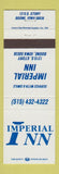 Matchbook Cover - Imperial Inn Boone IA