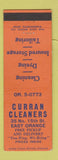 Matchbook Cover - Curran Cleaners East Orange NJ?