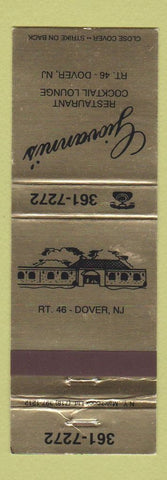 Matchbook Cover - Giovanni's Restaurant Dover NH